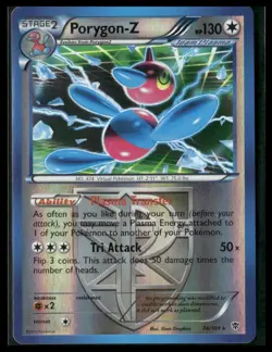 Pokemon Plasma Blast #74/101 Porygon-Z (Team Plasma) Holo Rare - Image 1