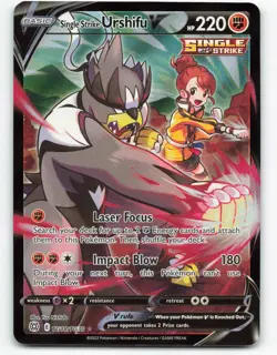 2022 Pokemon, Brilliant Stars Trainer Gallery, #TG18 Single Strike Urshifu V, UR - Image 1