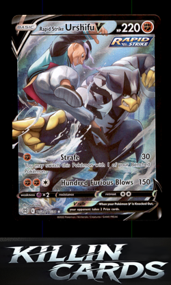 Rapid Strike Urshifu V TG20/TG30 Pokemon Ultra Rare SWSH09: Brilliant Stars Trai - Image 1