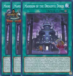 Yugioh! 3x Mansion of the Dreadful Dolls INFO-EN056 Common 1st Ed NM - Image 1