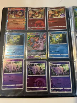 Pokemon Binder Full of Cards Tag Teams Full Art V Shiny GX Holos Eevee NEW CARDS - Image 5
