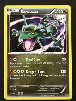 Rayquaza XY141 Black Star Promo Holo 2016 XY Promo Pokemon TCG Card LP/MP - Image 1