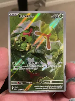 Caterpie 172/165 NM -Illustration Rare Pokemon Card- Scarlet And Violet 151 - Image 1