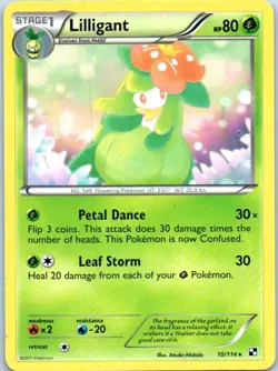 LIlligant 2011 10/114 Rare Pokemon Trading Card Regular - Image 1