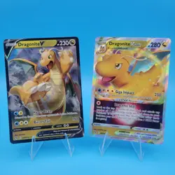 Dragonite V & VSTAR Lot 2x - 049/078 050/078 Pokemon GO Set Cards NM - Image 1