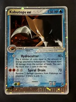 Pokemon TCG Kabutops EX Sandstorm 97 Holo Rare Card NM - Image 1