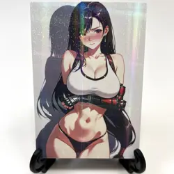 Final Fantasy Tifa Lockhart Sexy Anime Waifu Girl Lewd Goddess Story Art Card - Image 2