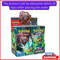 Pokemon Scarlet And Violet Twilight Masquerade Booster Box Cards - Image 1