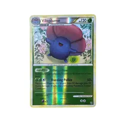 Vileplume Reverse Holo Rare Pokemon Card - 26/90 - HeartGold SoulSilver - Image 1
