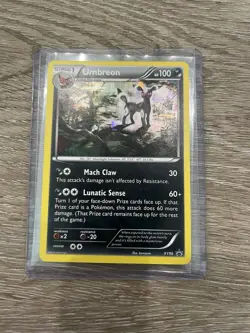 Pokemon TCG Umbreon Black Star Promos Holo Card XY96 MP - Image 1