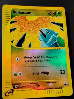 Bulbasaur 95/165 Expedition Reverse Holo MP Vintage Pokemon Card 2002 - Image 4