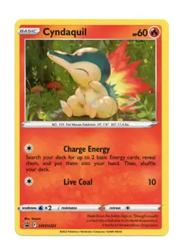 Cyndaquil (Cosmos Holo) SWSH221 Promo Sword & Shield Cards Pokemon - Image 1