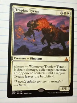 Trapjaw Tyrant Rivals of Ixalan Magic the Gathering Card - Image 1