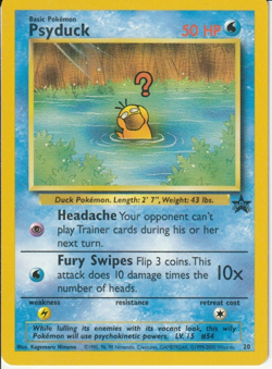 Psyduck Pokemon CCG Black Star Promo Card #20 WOTC Mint - Image 1
