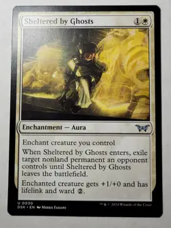 Sheltered by Ghosts Duskmourn Regular Uncommon Aura DSK 30 mtg NM/M - Image 1
