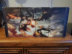 Future Sight 4x empty fat pack boxes complete panorama Magic The Gathering - Image 1