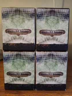 Future Sight 4x empty fat pack boxes complete panorama Magic The Gathering - Image 5