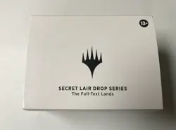 MTG Secret Lair Drop Series The Full Text Lands (Non Foil) - Image 1