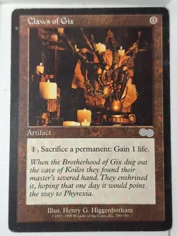 Claws Of Gix - Urza's Saga - Magic the Gathering MTG Nice! - Image 1