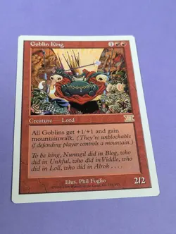 MTG Magic: Classic Sixth Edition: Goblin King #185/350 Rare - NM - Image 1