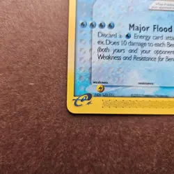 Kyogre ex 001 Pokemon Black Star Promo Card - LP - Image 4
