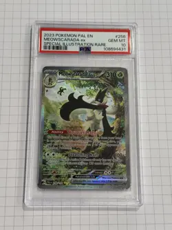 PSA 10 Meowscarada EX 256/193 Pokemon Paldea Evolved Special Illustration Rare - Image 1