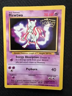 1999 Pokemon Promo Mewtwo #3 Light Play (LP) - Image 1