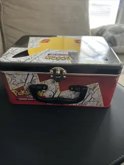 Pokemon 25th Anniversary Celebrations Treasure Chest Lunch Box Tin EMPTY - Image 2