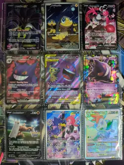 ⭐Modern Pokemon Collection Lot Binder Gengar + Mimikyu.NM-LP+.🔥Crispy!🤌#3 - Image 2