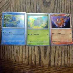 Bulbasaur Charmander Squirtle SVP 046 047 048 Pokemon 151 Promo NM Near Mint - Image 1