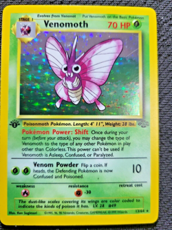1999 Pokemon Jungle 1st Edition #13 Venomoth HOLO Rare Pokemon Gaming - Image 3