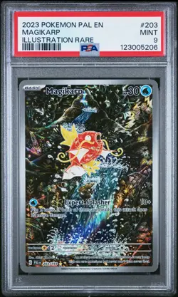Pokemon Magikarp 203/193 Paldea Evolved Illustration Rare 203 MINT PSA 9 - Image 1