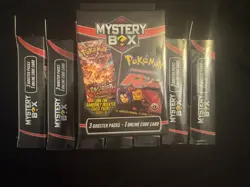 8x POKEMON MYSTERY HANGER BOX / 3 BOOSTER PACKS/VINTAGE PACKS SEEDED 1:10 SEALED - Image 1