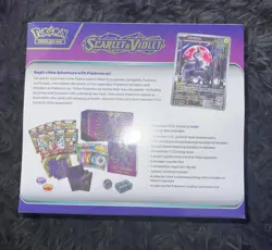 Pokemon Scarlet & Violet ETB Base Set PURPLE Elite Trainer Box FACTORY SEALED - Image 3