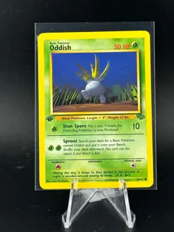 Pokemon Jungle Oddish 58/64 - 1st Ed Non-Holo - WOTC 1999 - NEVER PLAYED - Image 1