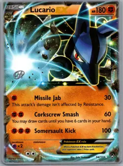 World Championship Decks #54/111 Lucario EX LP Pokemon - Image 1