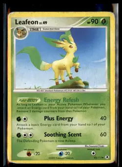 2009 Platinum - Rising Rivals Leafeon Stage 1/Uncommon #45 - Image 1