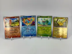 Pokemon Pikachu Squirtle Charmander Bulbasaur Cosmo Costco 151 Promo Set Of 4 - Image 1