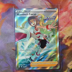 Pokemon TCG Korrina's Focus Sword & Shield - Battle Styles 160/163 Holo Full Art - Image 1
