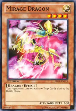 Mirage Dragon - SDBE-EN011 - Common - Unlimited Edition - Moderately Played - Image 1