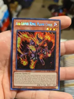 Yugioh! Red Lotus King, Flame Crime - BLTR-EN028 - Secret Rare - 1st Edition Nm - Image 1