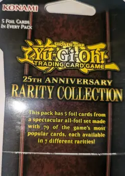 Yugioh 25th Anniversary Rarity Collection Booster Blister Pack 1st Edition Eng - Image 2