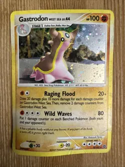 Gastrodon West Sea - 9/132 - Pokemon Secret Wonders Holo Card VERY DAMAGED - Image 1
