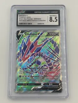 2020 Eternatus V SWSH044 SWSH: Sword & Shield Promo Cards Holo- CGC 8.5 NM/Mint+ - Image 1