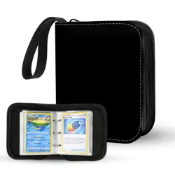 2-Pocket Trading Card Binder for TCG cards, Hold 80 Cards with 40 removable s... - Image 1