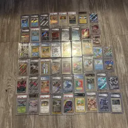 78 slab and 18 Singles Lot of Pokemon TCG Trading Cards - Image 1