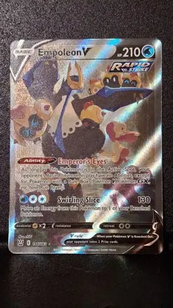 Empoleon v Alternate Full Art Holo Card 146/163SWSH05 Pokemon Battle Styles - Image 1