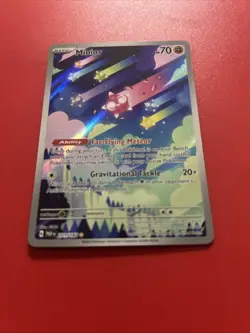 Pokemon TCG Minior Card 201/182 Paradox Rift Holo Illustration Rare NM Condition - Image 3