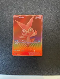 Victini 172/086 White Flare TCG Pokemon Card English mint condition. - Image 1