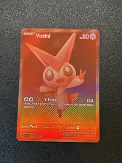 Victini 172/086 White Flare TCG Pokemon Card English mint condition. - Image 3